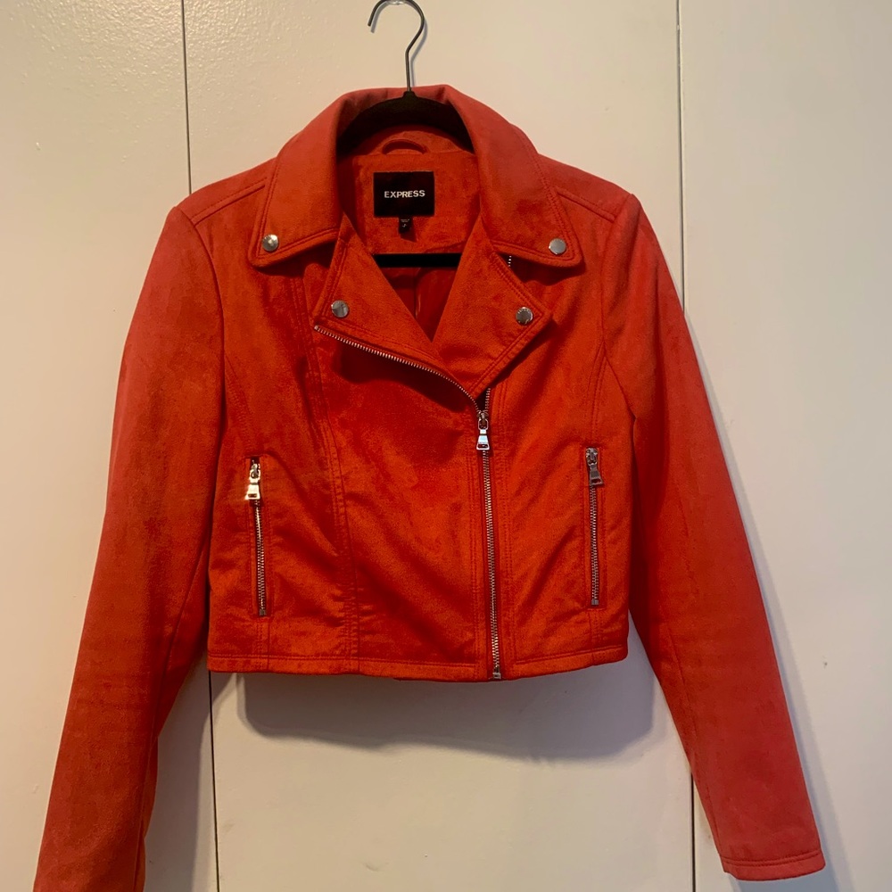 Express Women’s Suede Jacket Cropped - S